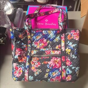 Vera Bradley Floral Quilted Women's Bag - Black and Multicolor